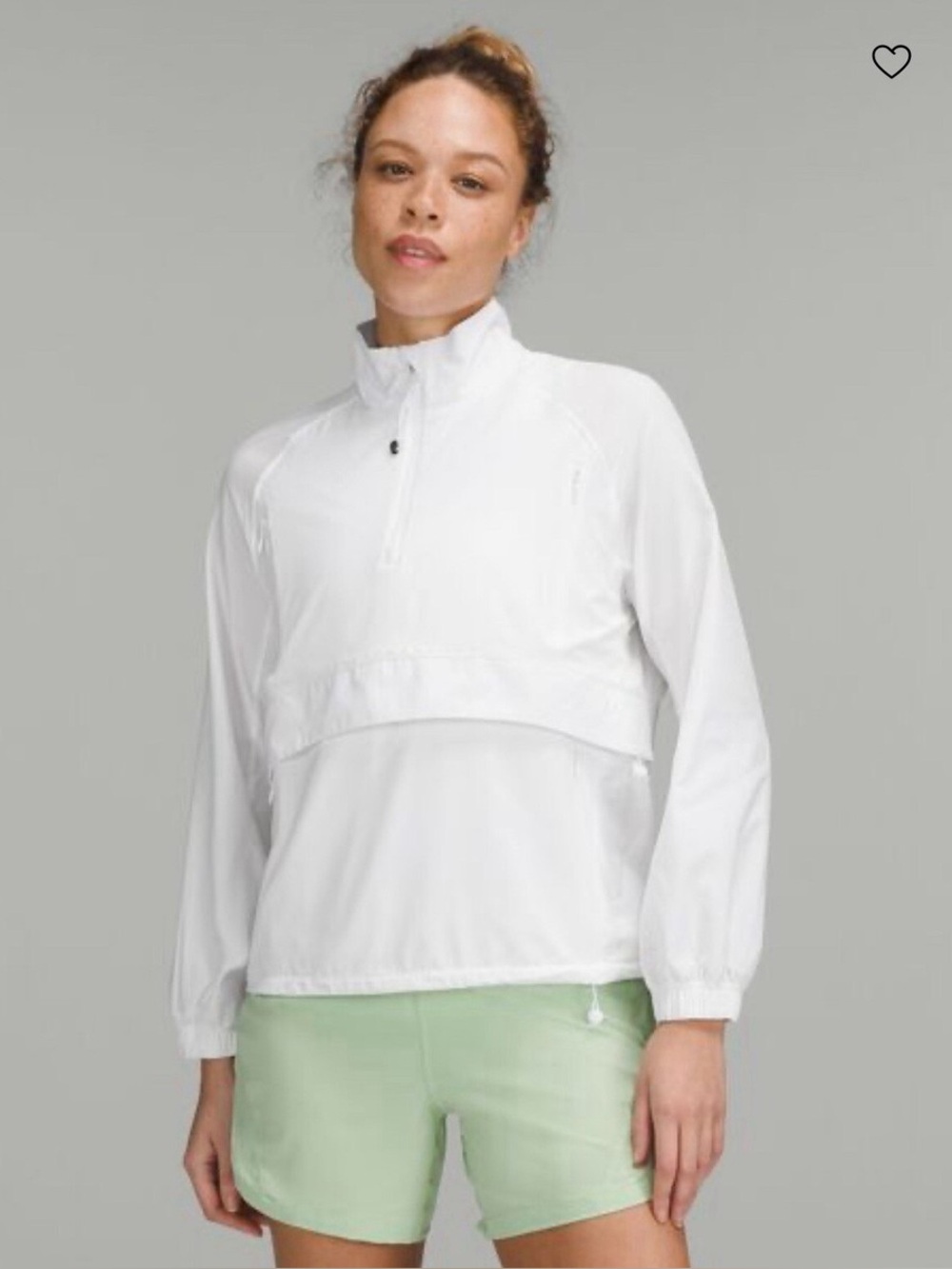 Lululemon Rip Stop Run Jacket white fits like an 8